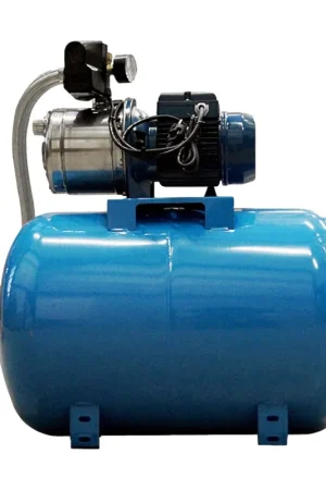 Réduction Surpresseur inox 880W avec réservoir 80L - 4m³/h - Avec Manomètre et Pressostat