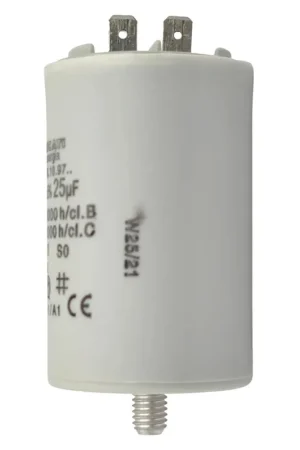 Condensateur Moteur Permanent 25uF 450V à Cosses Faston Marque