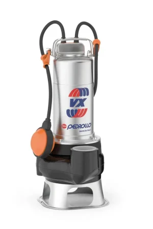 Must-Have Pompe de Relevage gros débit 220v Pedrollo VXm 10/50 Eaux Chargées Flotteur intégré 18 m3/h 0.75 kW