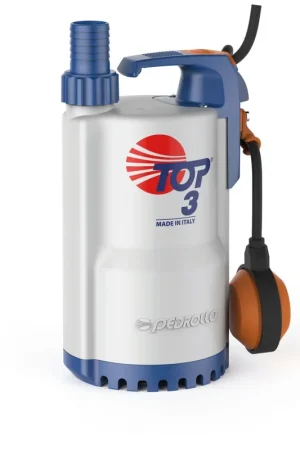 Pompe de Relevage Pedrollo TOP 3 Eau de Pluie Flotteur intégré 220v 9.6 m3/h 0.55 kW Nouvel Arrivage