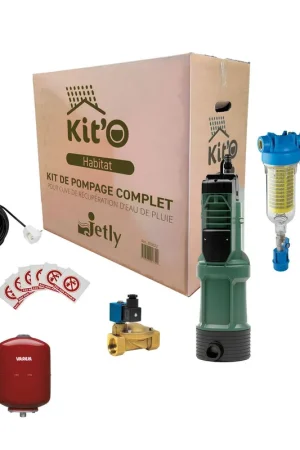 Produit De Marque KIT'O HABITAT - Kit de pompage immergée domestique pour récupérateur d'eau de pluie
