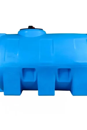 Bon Plan Cuve 500L aérienne de récupération d'eau - Réservoir horizontal bleu - ELBI CHO500