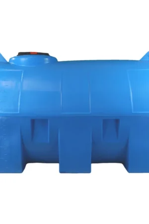 Retour Gratuit Cuve 1000L aérienne de récupération d'eau - Réservoir horizontal bleu - ELBI CHO1000