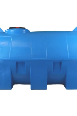 Cuve 5000L aérienne de récupération d'eau - Réservoir horizontal bleu - ELBI CHO5000 Bon Plan