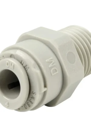Union simple - Mâle filetée 1/4'' - Push in 1/4'' Prix Cassé