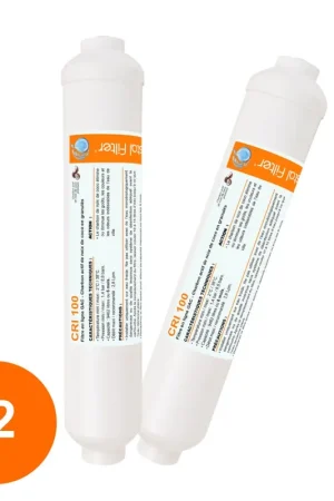 Paiement Sécurisé Cartouche Crystal Filter® CRI 100 raccord 1/4'' pour caravane (lot de 2)