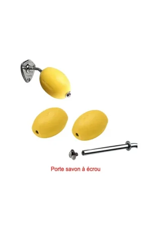 Commander Vite Lot porte-savon chromé + 3 savons jaunes rotatifs écoliers Provendi