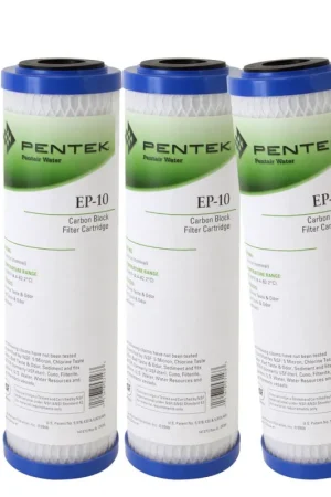 Prix Choc Cartouche charbon actif 9''3/4 5µm (lot de 3) - Pentek Pentair Water