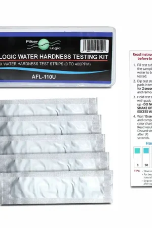 Bandes de test de dureté de l'eau - Filter Logic® AFL-110U - Pack de 5 Nouvelle Collection