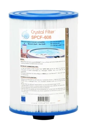 Achetez Aujourd'hui Filtre Spa Crystal Filter® SPCF-608 compatible Magnum MS50 pour spa Monarch