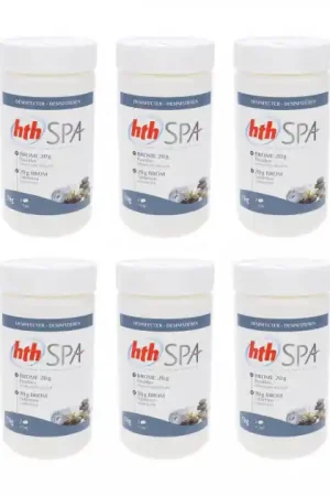 Lot de 6 boites HTH Spa Brome Pastilles Bon Plan