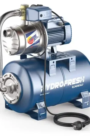 Vente Directe Surpresseur 60L Pedrollo HYDROFRESH FUTUR JETm 2C-ST-60 - Pompe a eau 0,75 kW centrifuge jusqu'à 4,2 m3/h monophasé 220V