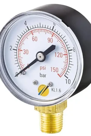 Manomètre sec Radial 0 + 1 bar 1/4" - Ø50 Authentique