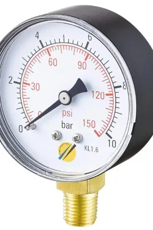 Certifié Manomètre sec Radial 0 + 12 bars 1/4" - Ø63