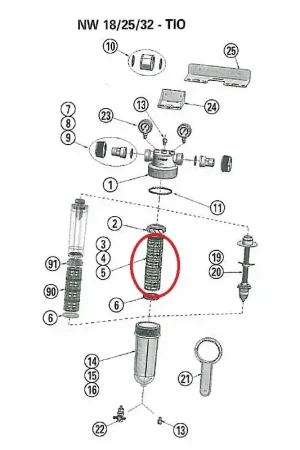 Bon Plan Support PVC du tamis pour NW25 - CINTROPUR