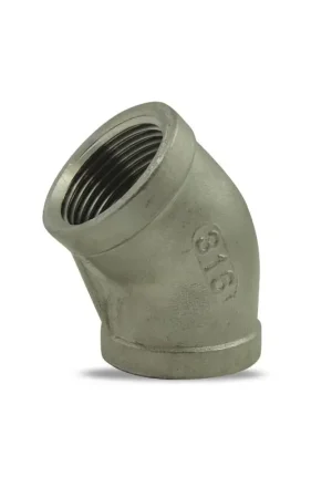 Coude inox 316 à 45° 1"1/2 femelle-femelle - 8041 Quantité Limitée