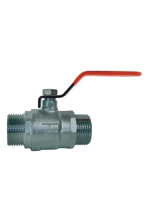 Dernier Modèle Vanne à sphère advance poignée rouge - 222 mâle-mâle 2"