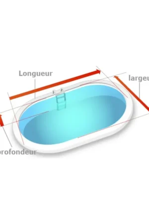 Liner piscine 50/100 bleu foncé pour piscine Ovale (sur mesure) sur PISCINEO : L'univers de la piscine à petits prix Dernier Modèle