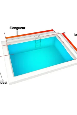 Prix Réduit Liner 75/100 Rectangulaire Fond Plat bleu foncé frise Oxford (sur mesure) sur PISCINEO : L'univers de la piscine à petits prix