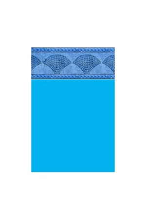 Petit Prix Liner Piscine 75/100 Bleu foncé avec frise Keops bleu Dia 3.60m H 1.20m sur PISCINEO : L'univers de la piscine à petits prix