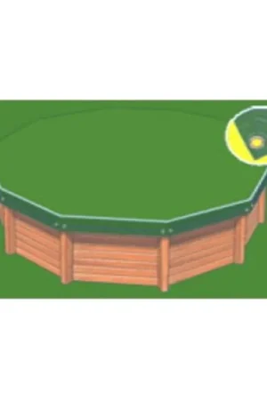 Bâche hiver Eco verte compatible piscine Cristaline Evolux 3.10x2.70m sur PISCINEO : L'univers de la piscine à petits prix Prix Bas