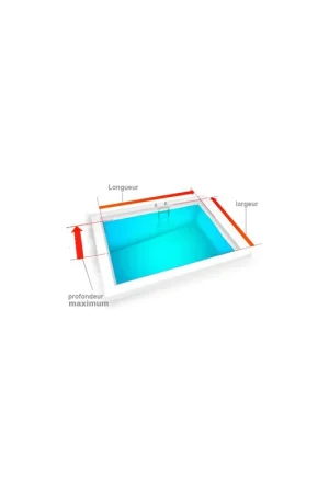 Acheter En Ligne Liner 75/100 Rectangulaire Pente constante bleu clair frise olympia (sur mesure) sur PISCINEO : L'univers de la piscine à petits prix