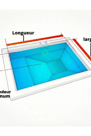 Achat Immédiat Liner 75/100 Rectangulaire Tronc pyramide bleu foncé frise mosaïque (sur mesure) sur PISCINEO : L'univers de la piscine à petits prix