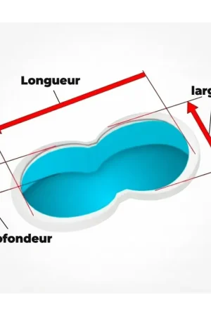 Liner piscine 75/100 blanc pour piscine Forme 8 (sur mesure) sur PISCINEO : L'univers de la piscine à petits prix Commander Maintenant