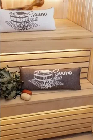 Coussin de sauna, marron Promotion