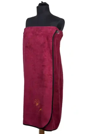 Tablier de sauna pour femme - BOURGOGNE Promotion Saisonnière