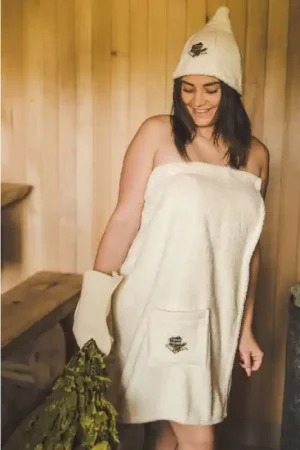 Produit De Marque Tablier de sauna pour femme - CREME