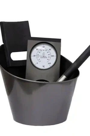 Kit d'accessoires de sauna HARVIA, noir Populaire