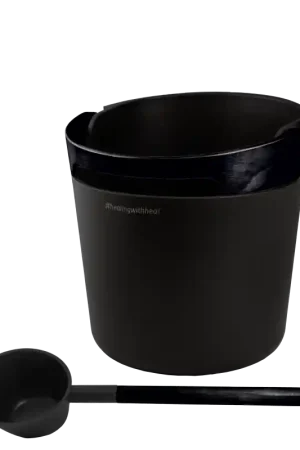 Solde Ensemble seau et louche pour sauna HARVIA Helmi, noir