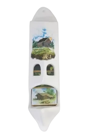 Porte-allumettes en céramique avec 5 boîtes d'allumettes Offre Limitée