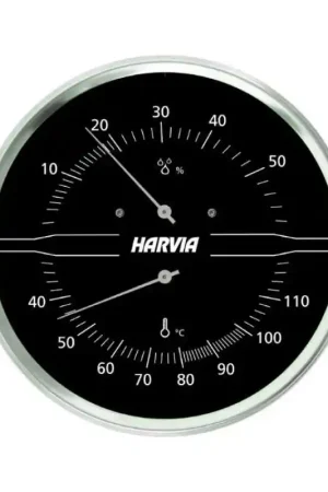 Prix Choc Thermo-hygromètre HARVIA rond, noir