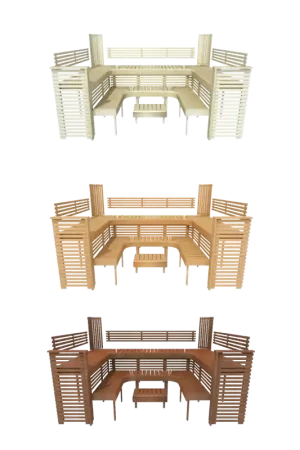 Réduction Banc de sauna modulaire PROFESSIONAL, 3200x2090mm