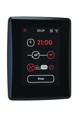 Panneau de commande pour poêle de sauna électrique - SAUNUM Leil 2.0 Mobile Commander Maintenant