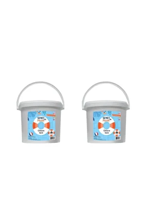 Lot de 2 seaux de 5kg - Chlore lent galets de 250g | SENET Super Prix