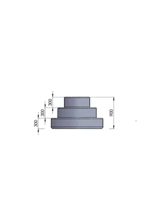 Escalier d'angle gris pour piscine - À poser Nouvelle Collection
