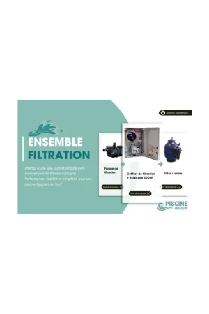 Haute Qualité Ensemble filtration pour piscine maçonnée