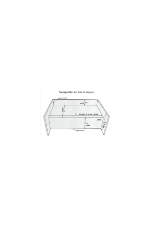 Banquette sous liner pour piscine – Largeur 100 cm, Hauteur 100 cm Meilleure Vente