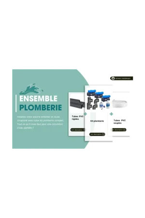 Ensemble plomberie pour piscines enterrées Paiement Sécurisé