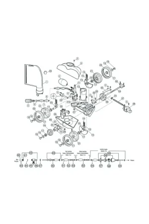 23 - Kit jet de propulsion Polaris 280/380 Authentique