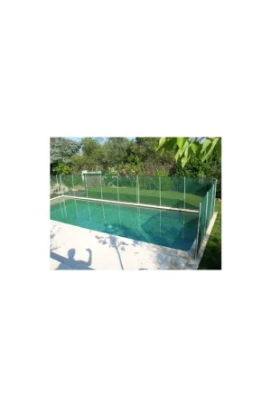 Vente Flash Barrière de piscine Beethoven verte avec piquets anodisés