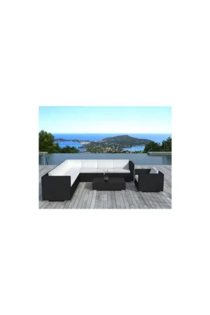 Prix Bas Salon de jardin SANTORIN en résine tressée